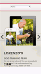 Mobile Screenshot of lorenzosdogtrainingteam.com